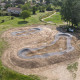 Photo drone de la pumptrack de Labastide St Georges by E2S Company